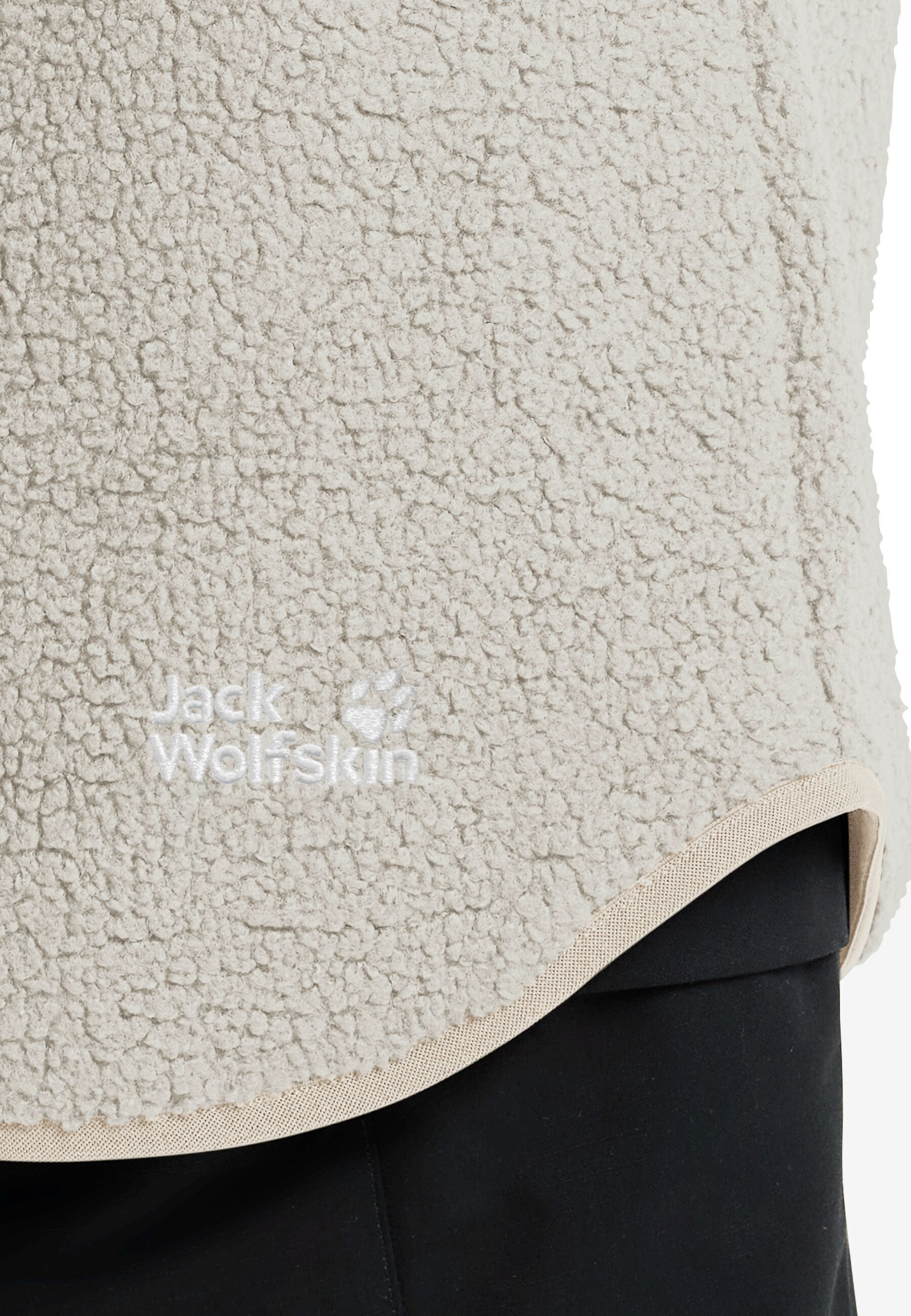 Кофта флисовая женская Jack Wolfskin High Curl Coat W A65074_A0056 XL бежевая фото 6