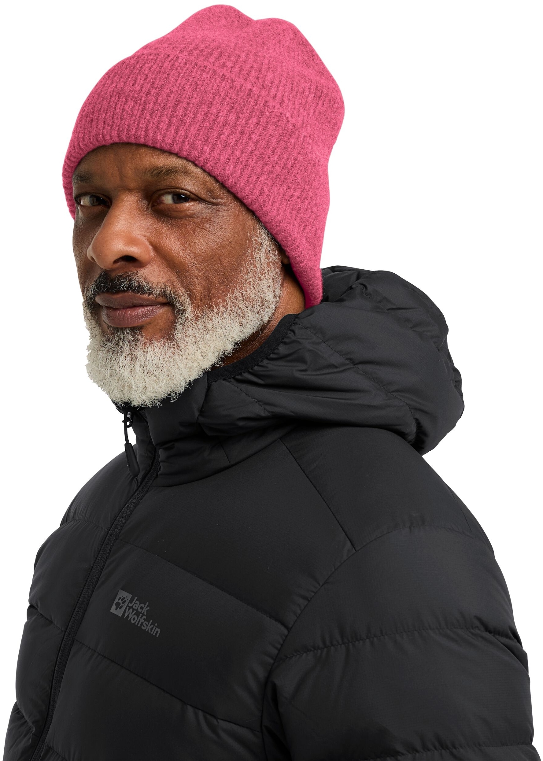 Шапка Jack Wolfskin Fuzzy Beanie A65238_H0081 S розовая фото 4