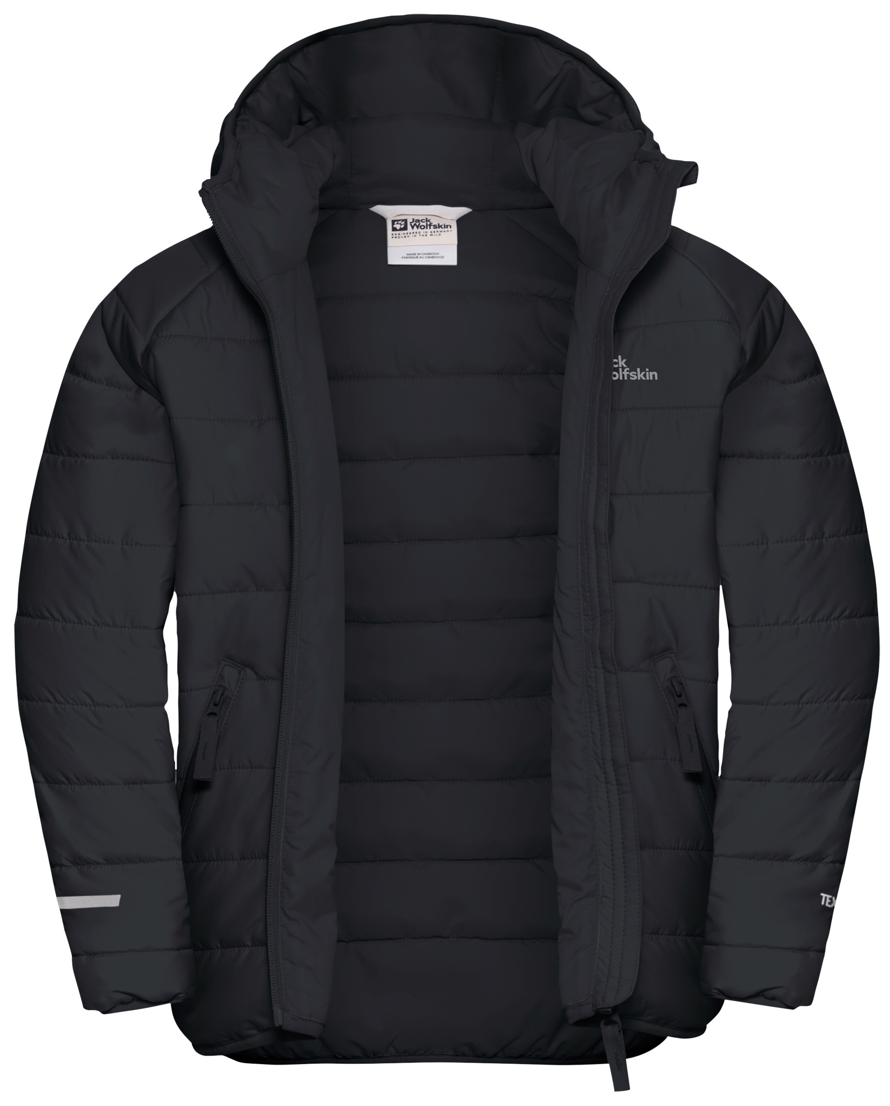 Куртка дитяча Jack Wolfskin New Zenon Jacket K A65455_6350 128 темно-сірафото7