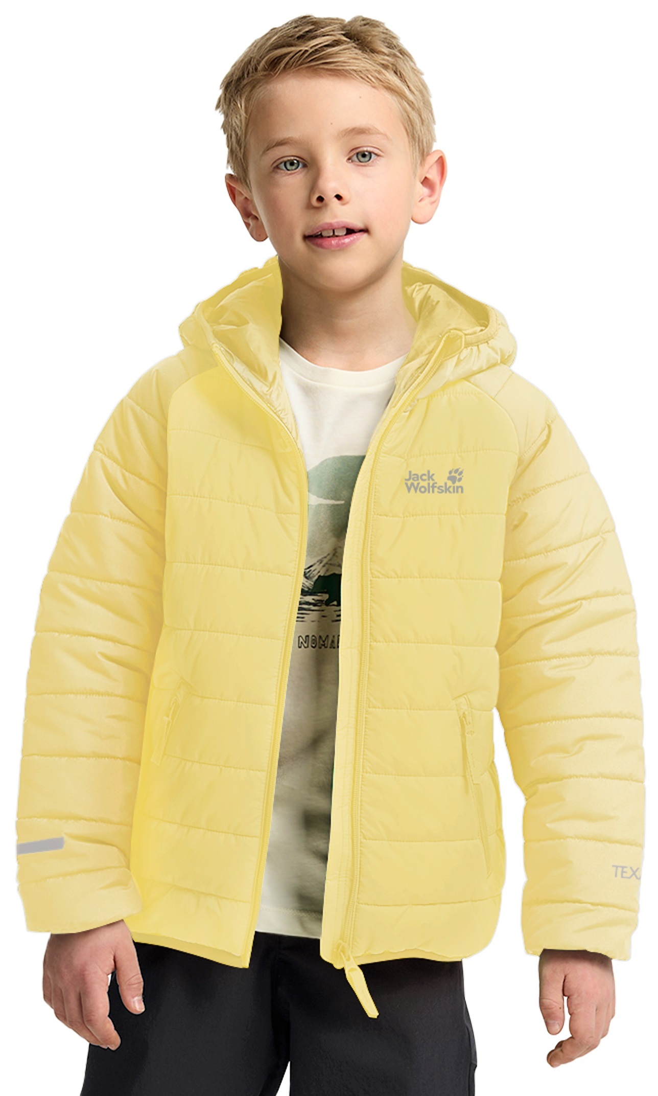 Куртка дитяча Jack Wolfskin New Zenon Jacket K A65455_M0064 152 жовтафото3