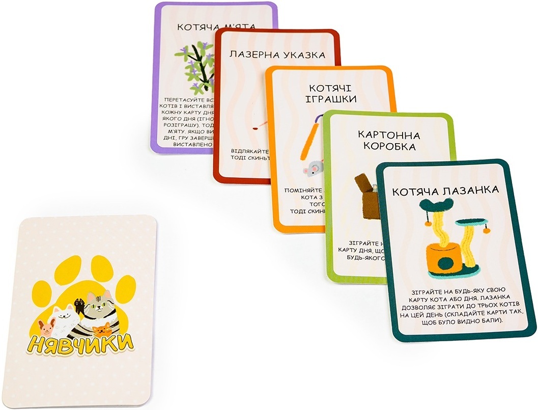 Настольная игра Нявчики (UA) / Cat Days (UA) (6906874579212) фото 5