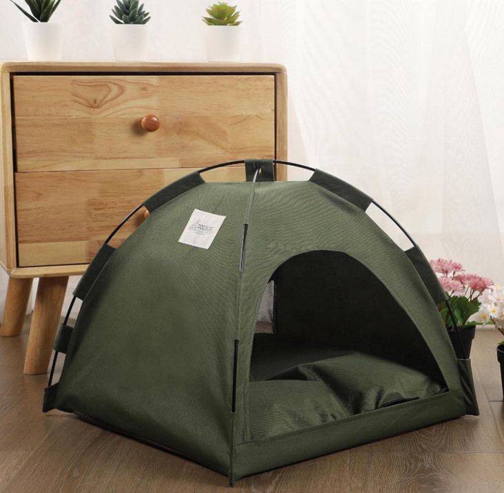 Палатка-лежанка Lapka для животных (LPK-01) зеленая фото 6