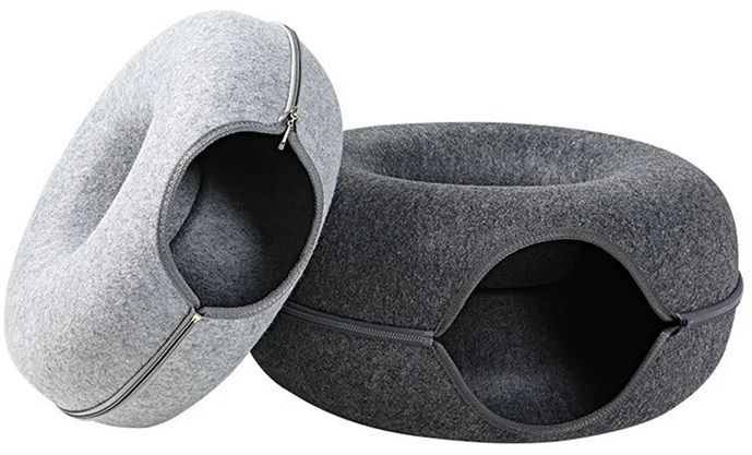 Інтерактивний тунель-лежанка для тварин Me&Pet M (NMP05-01) сірийфото6