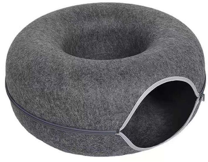 Інтерактивний тунель-лежанка для тварин Me&Pet M (NMP05-01) сірийфото2