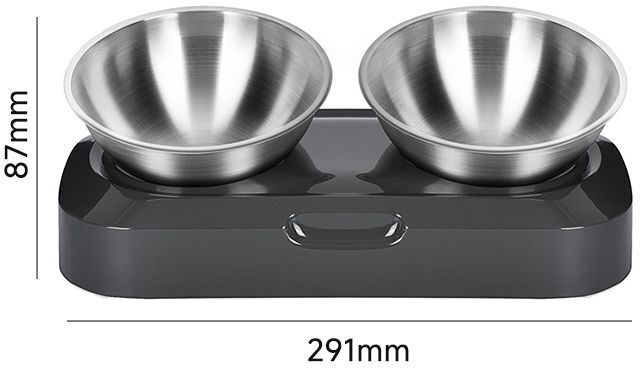 Годівниця подвійна з металевими мисками Lapka (LPK-27)фото6