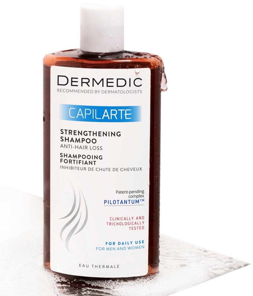 Шампунь зміцнюючий Dermedic Capilarte проти випадіння волосся 300 млфото4
