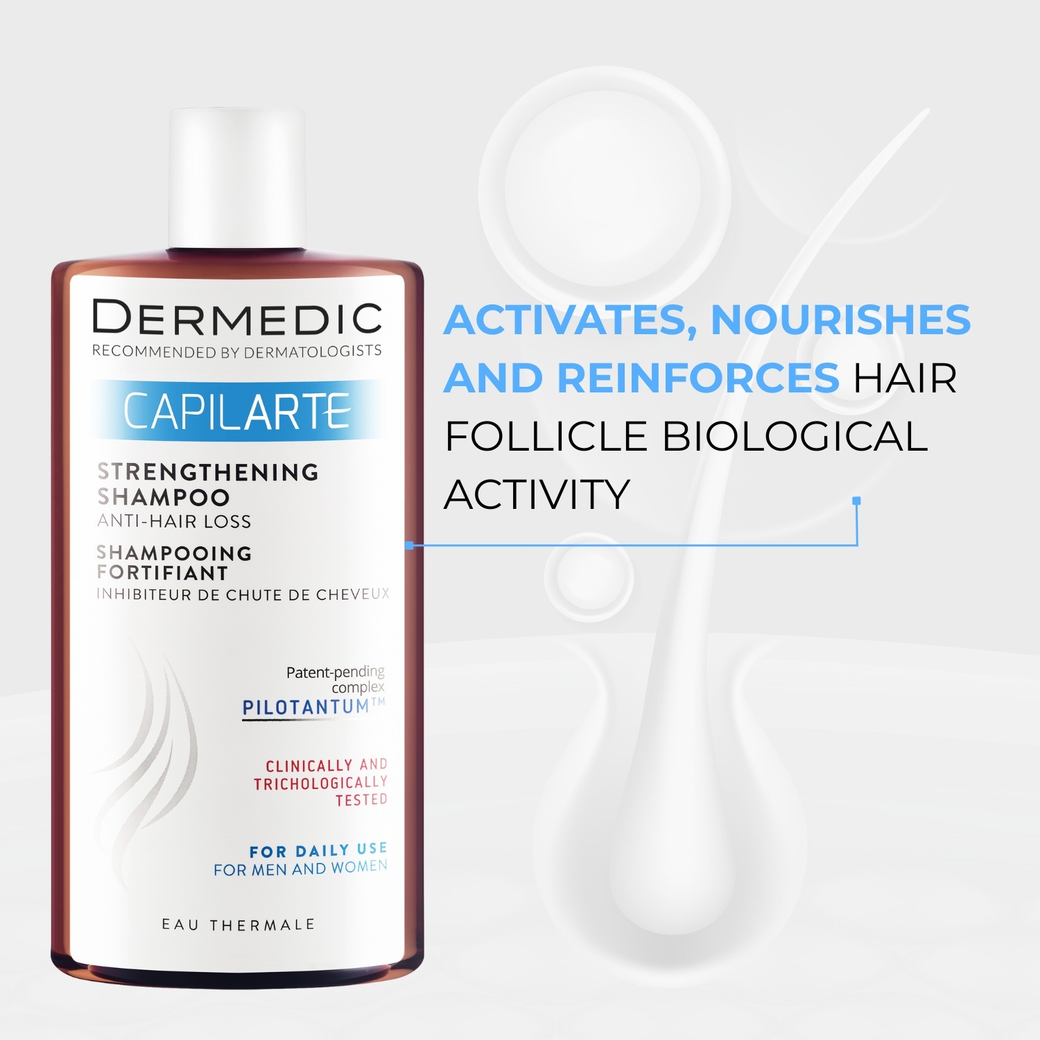 Шампунь укрепляющий Dermedic Capilarte против выпадения волос 300 мл фото 