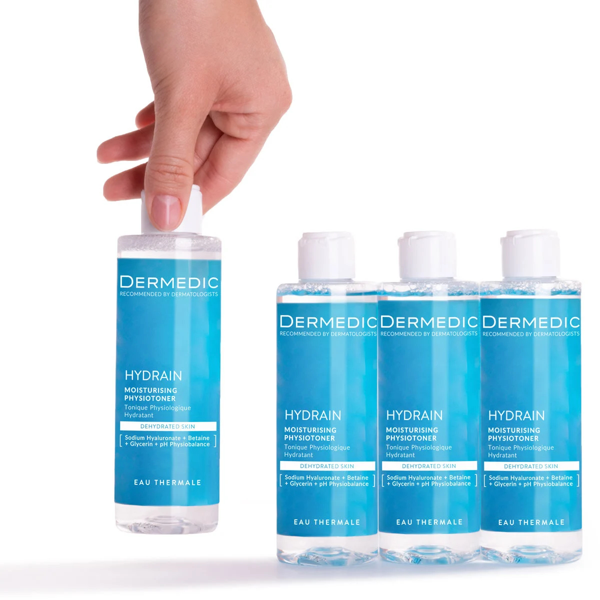 Физиотонер увлажняющий Dermedic Hydrain 3 Hialuro для лица 200 мл фото 3