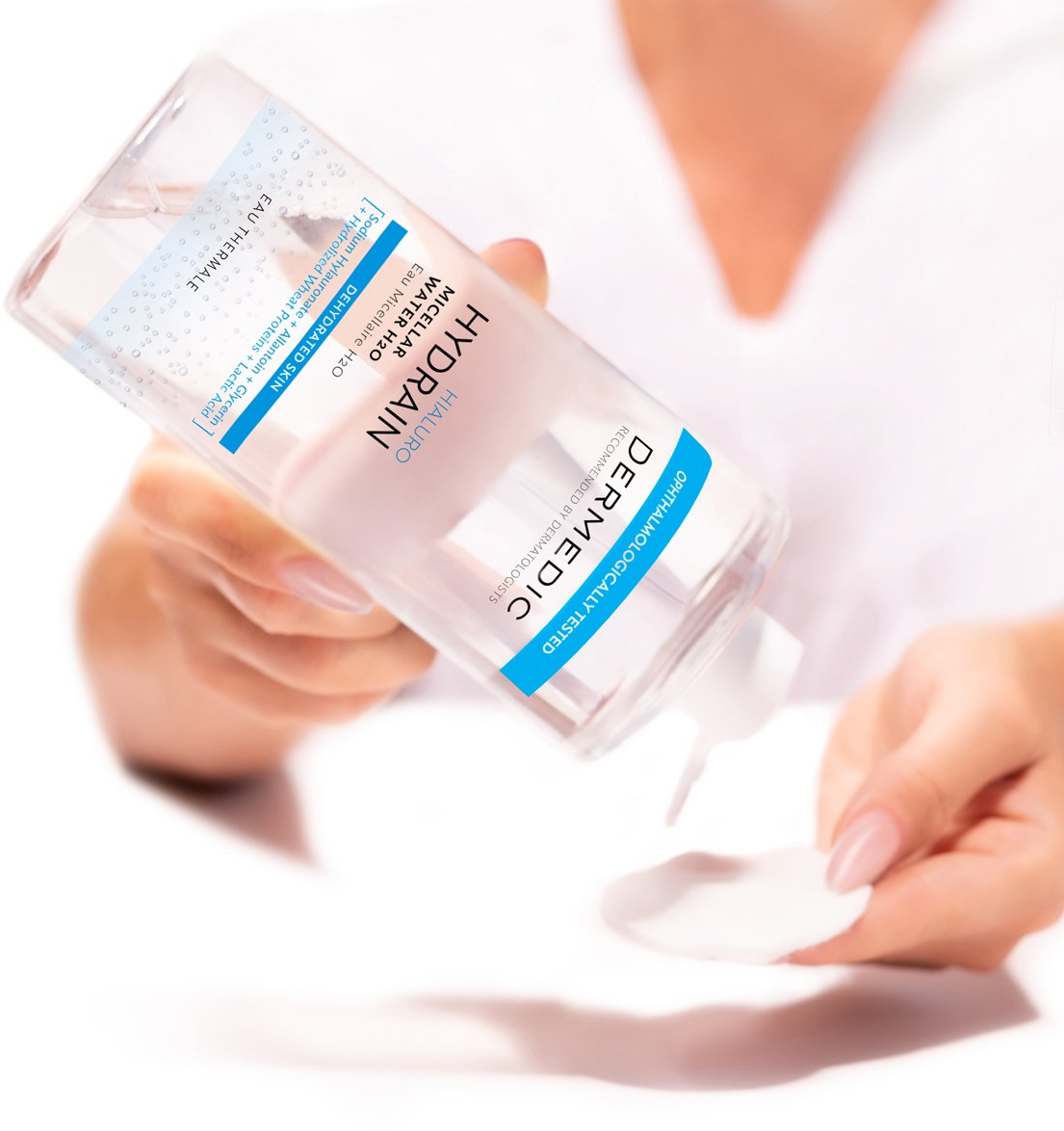 Набір міцелярна вода Dermedic Hydrain Hialuro H2O 2x500 млфото