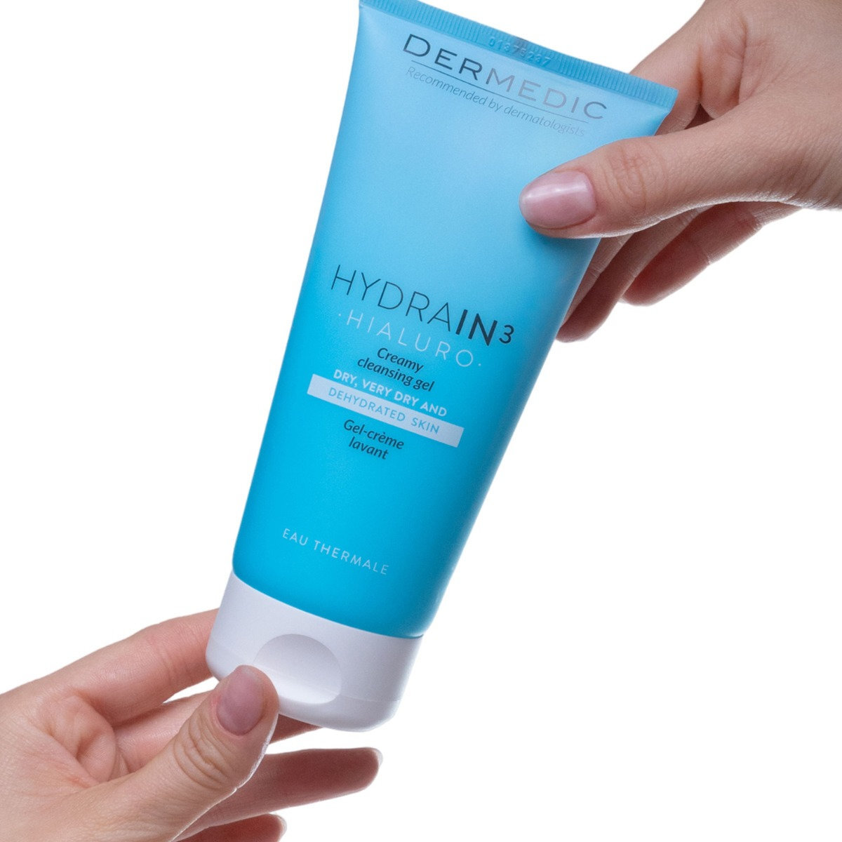 Крем-гель для вмивання обличчя та тіла Dermedic Hydrain3 Hialuro 200 млфото3