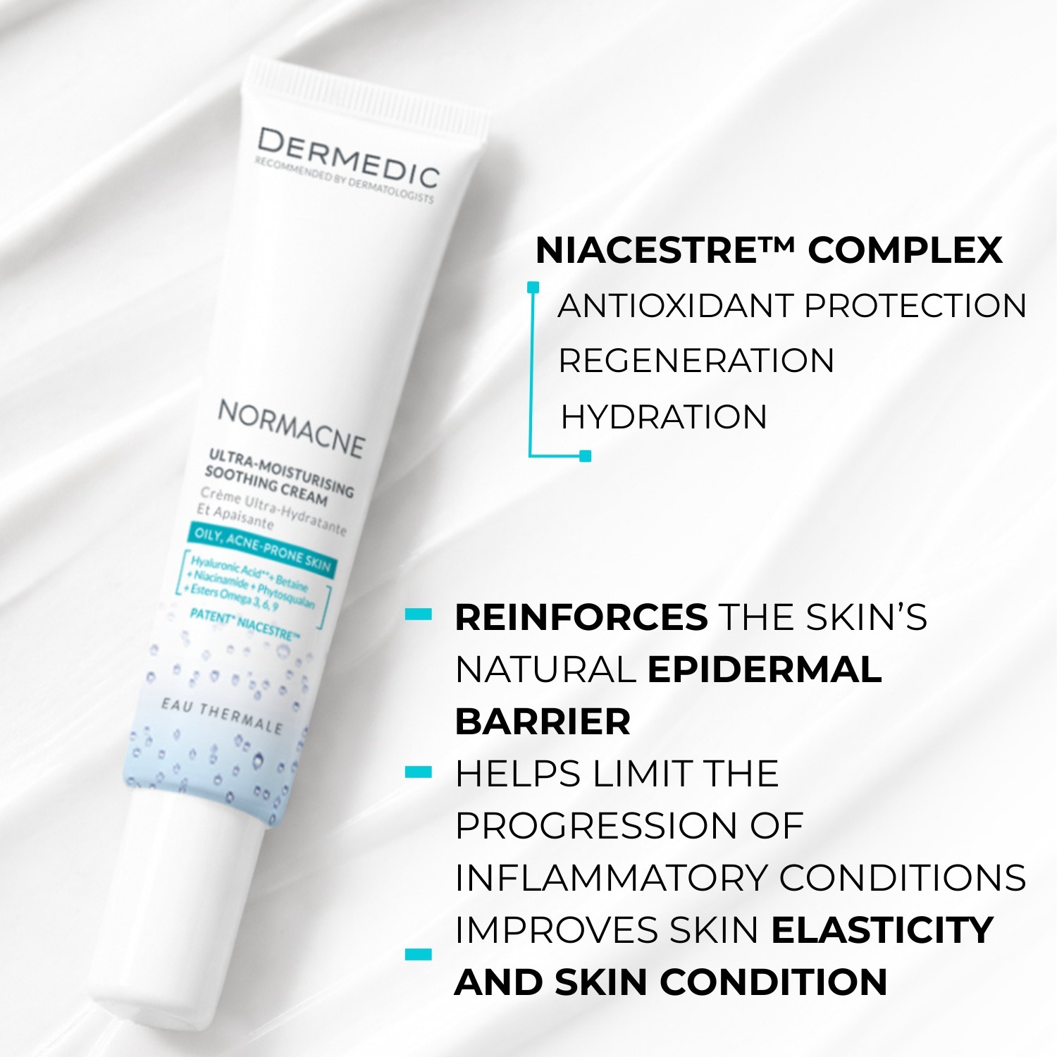 Крем Dermedic Normacne ультразволожуючий заспокійливий 40 млфото2