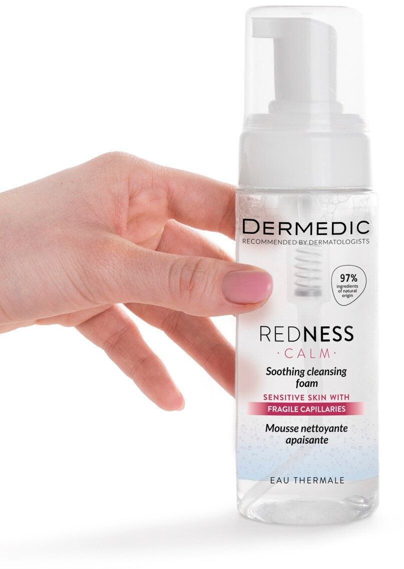 Пінка заспокійлива Dermedic Redness Calm для вмивання 170 млфото4