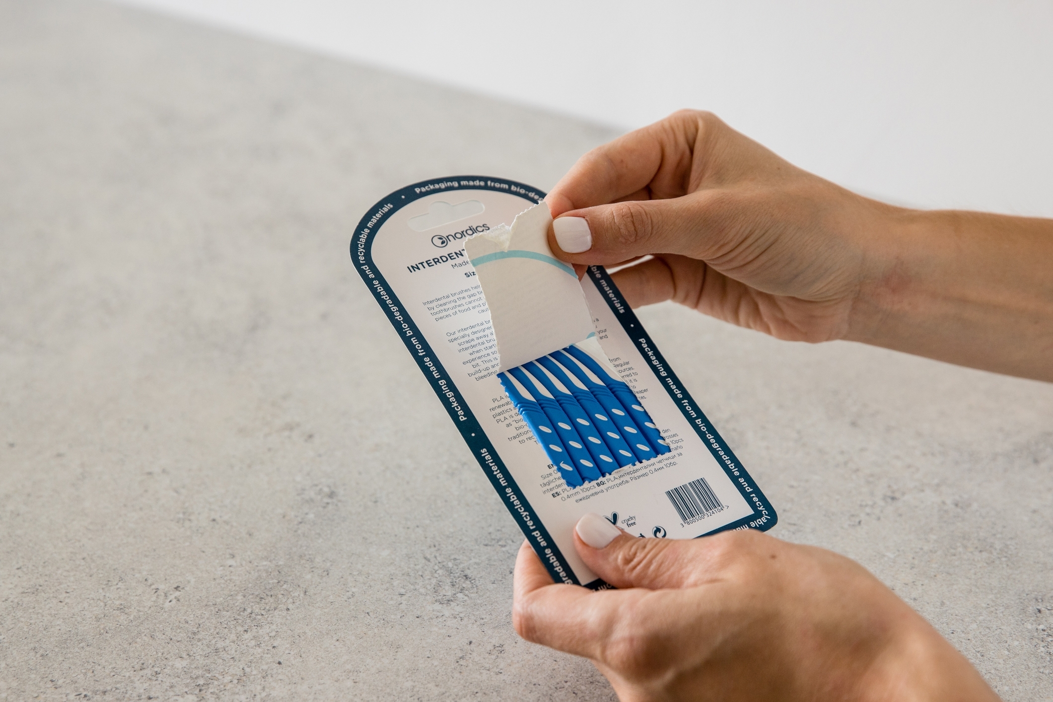 Межзубные щетки Nordics L-образной формы 6 шт. фото 2