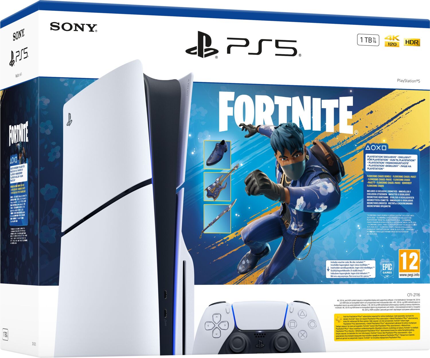 Ігрова консоль PlayStation 5 Slim (Fortnite Flowering Choas Bundle)фото