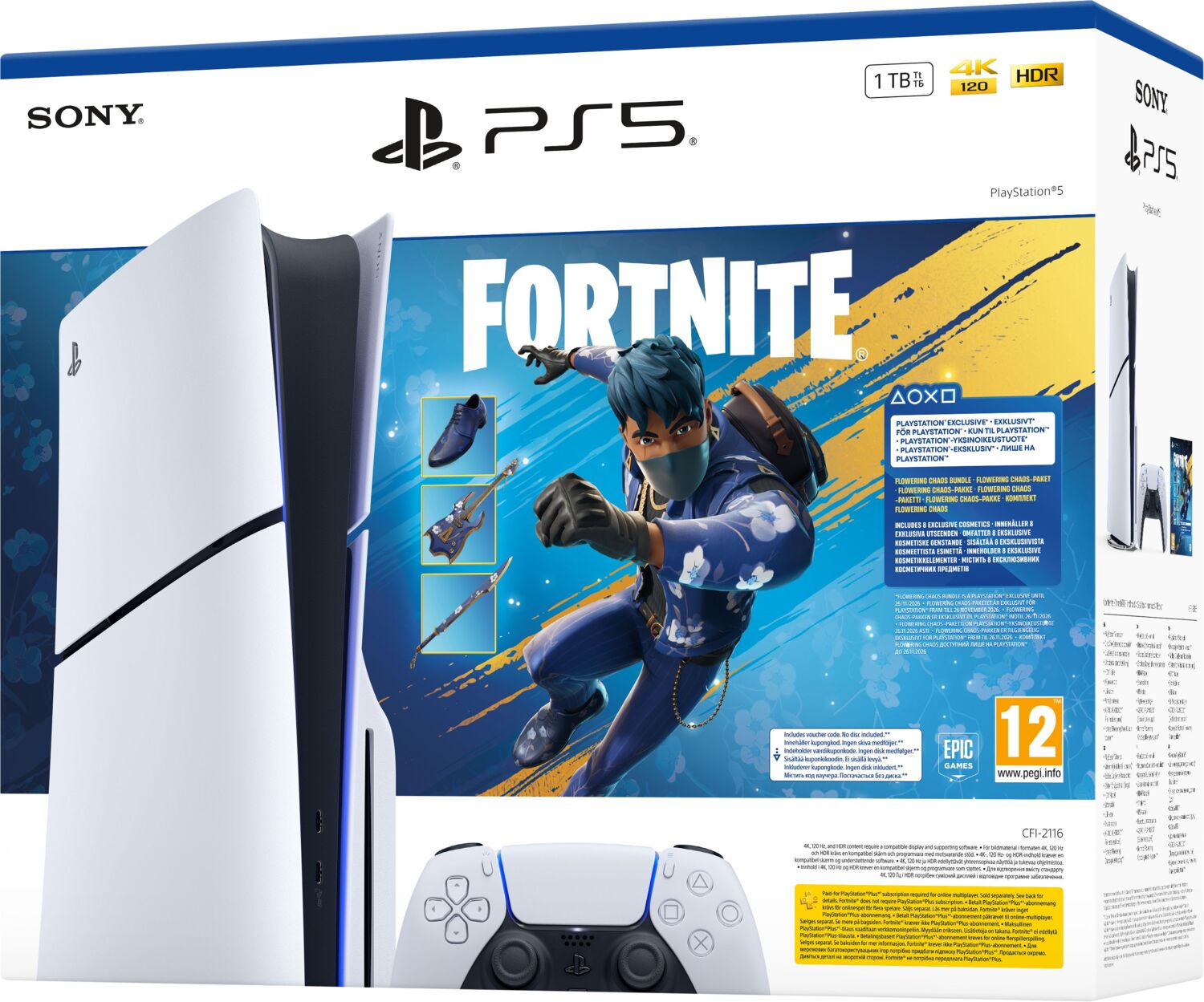 Ігрова консоль PlayStation 5 Slim (Fortnite Flowering Choas Bundle)фото