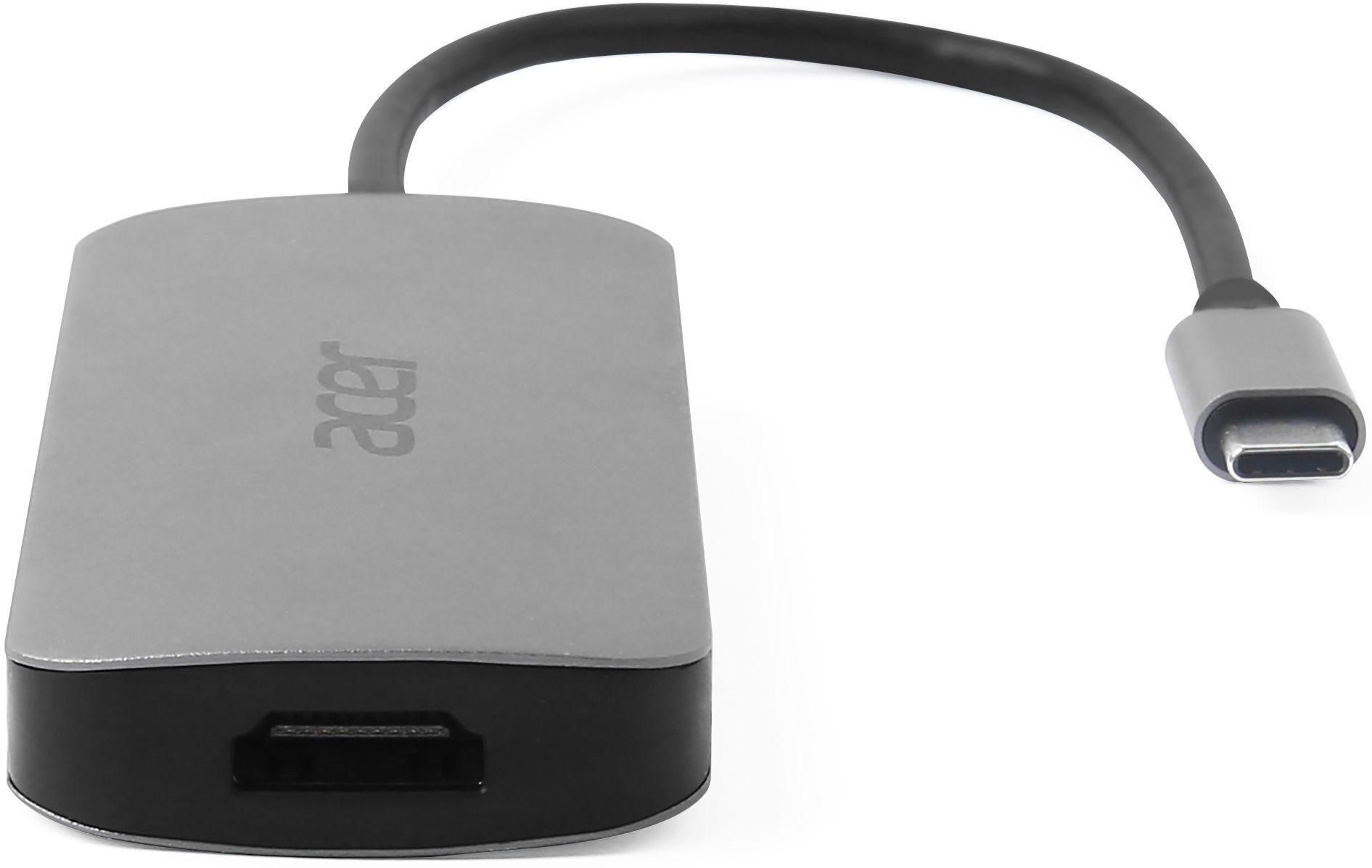 USB хаб Acer 7 in 1 USB-С to 3xUSB-A3.2/HDMI/USB-C/PD/SD, 0.15m, Gray (HP.DSCAB.018) фото 4