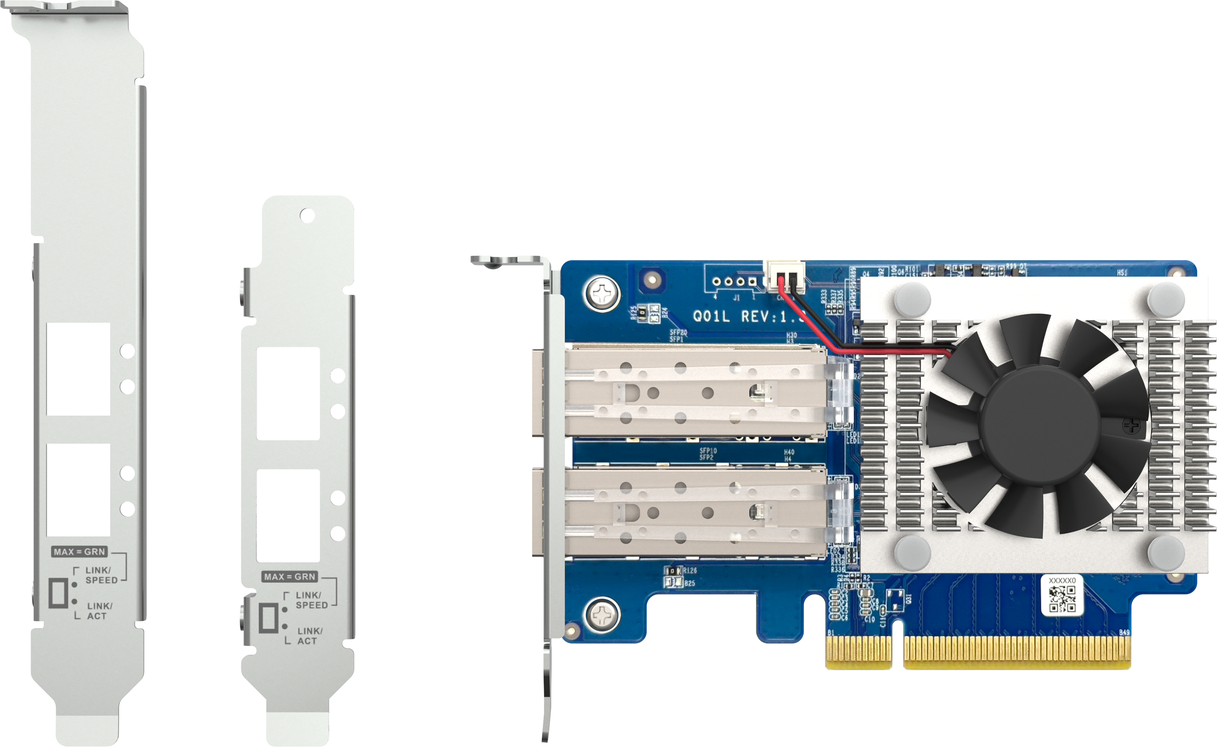 Сетевая карта QNAP Dual-port SFP+ 10GbE Gen3 x8 (QXG-10G2SF-NXE) фото 4
