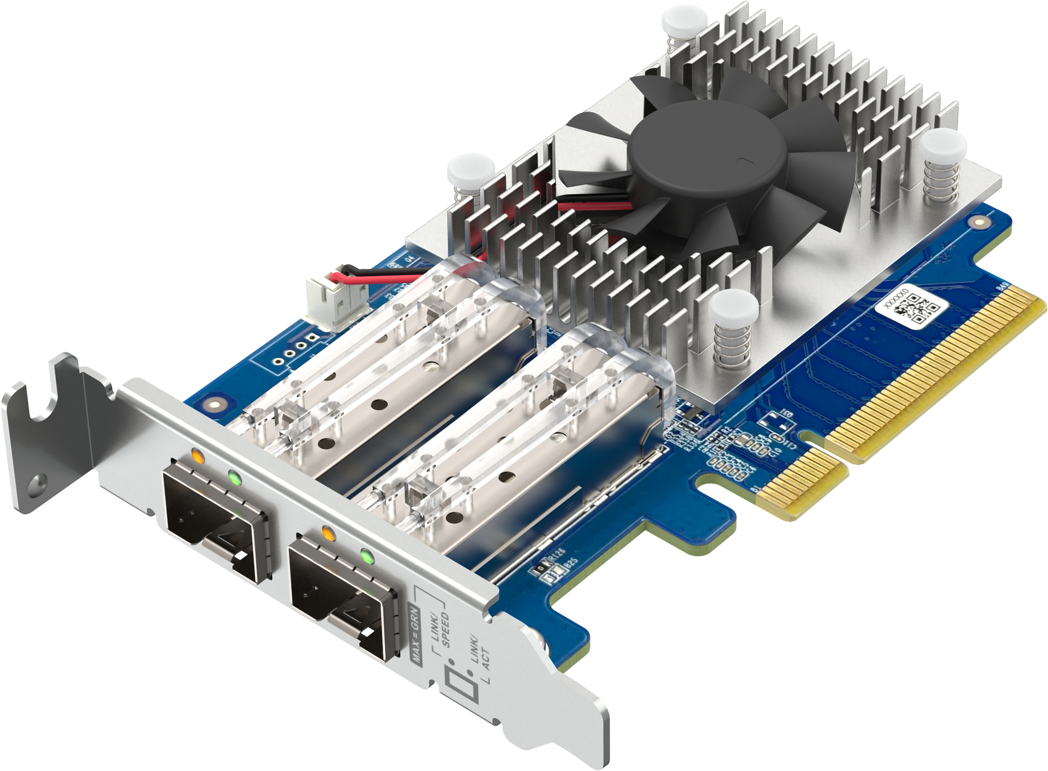 Сетевая карта QNAP Dual-port SFP+ 10GbE Gen3 x8 (QXG-10G2SF-NXE) фото 3