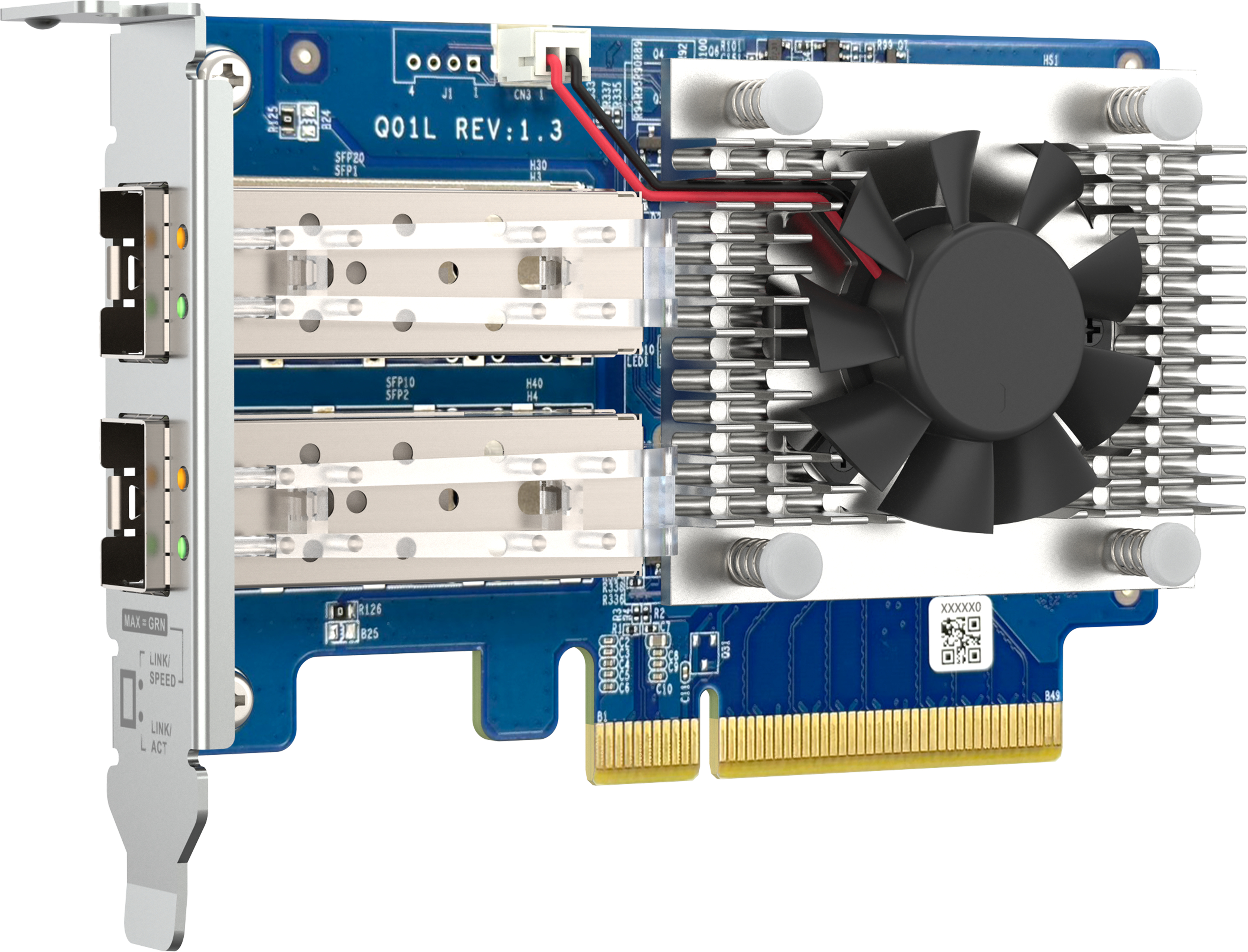 Сетевая карта QNAP Dual-port SFP+ 10GbE Gen3 x8 (QXG-10G2SF-NXE) фото 2