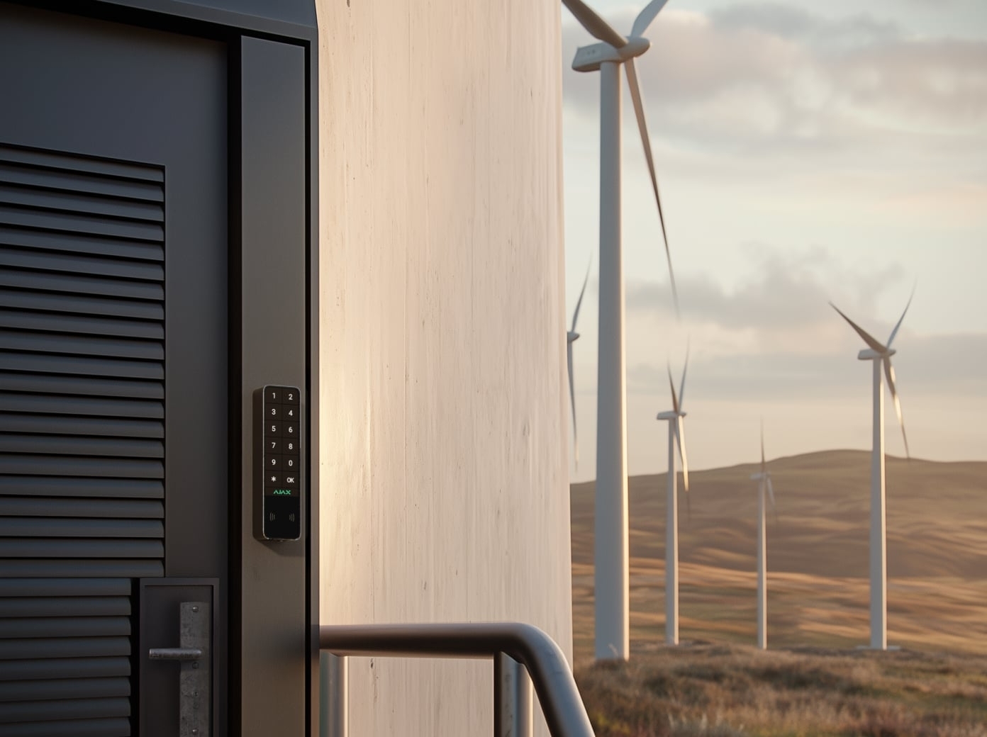 Бездротова зовнішня клавіатура Ajax KeyPad Outdoor Jeweller, графіт (000059122)фото