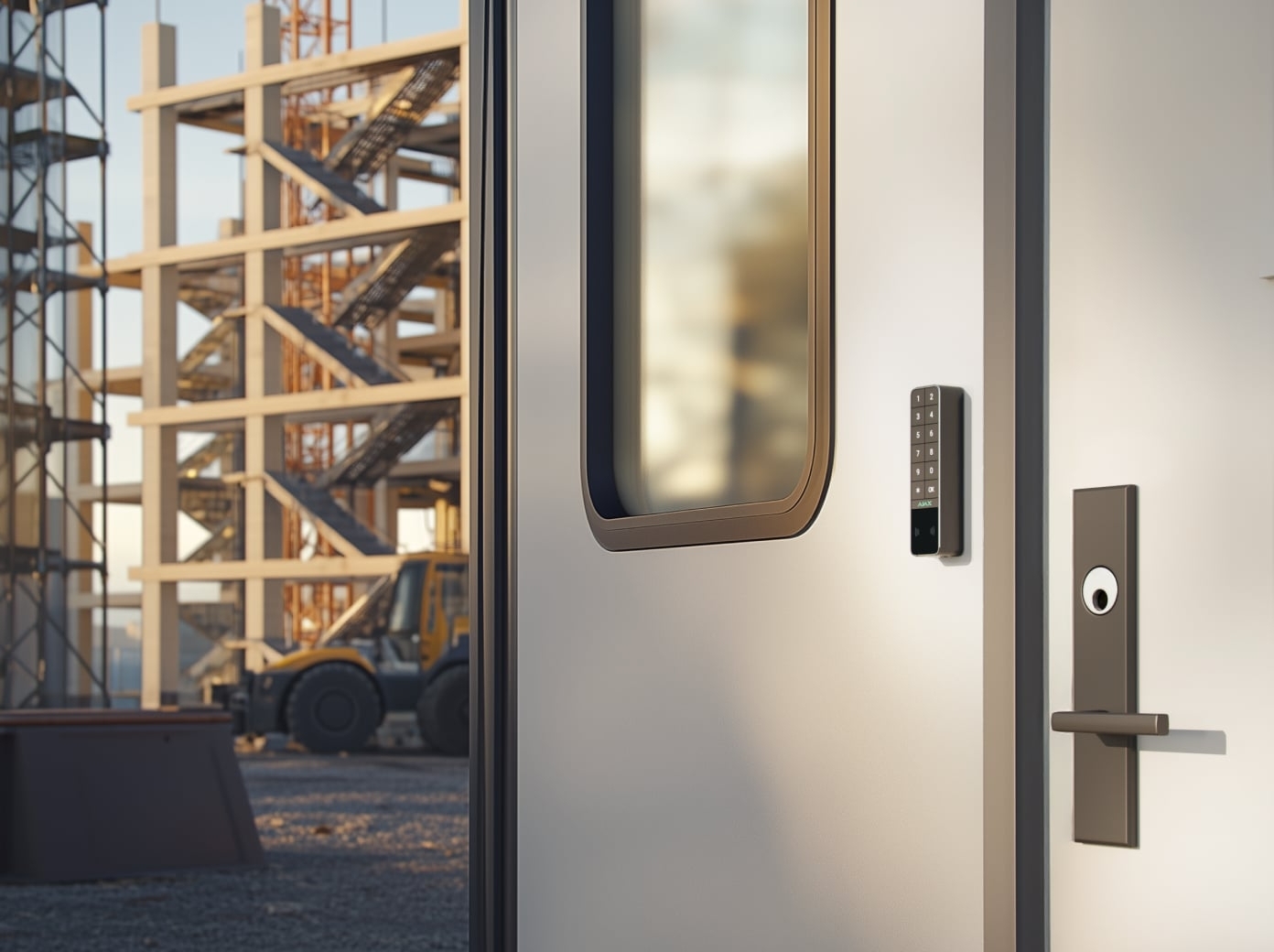 Бездротова зовнішня клавіатура Ajax KeyPad Outdoor Jeweller, графіт (000059122)фото