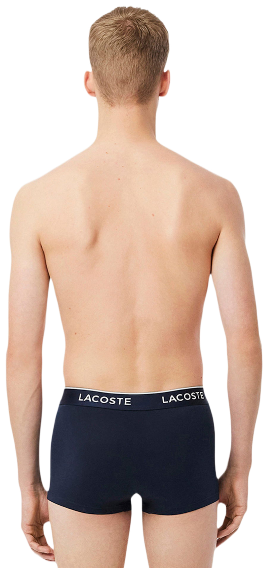 Мужские труси-боксеры Lacoste 5H1297HY0 S 3 шт. синие фото 3