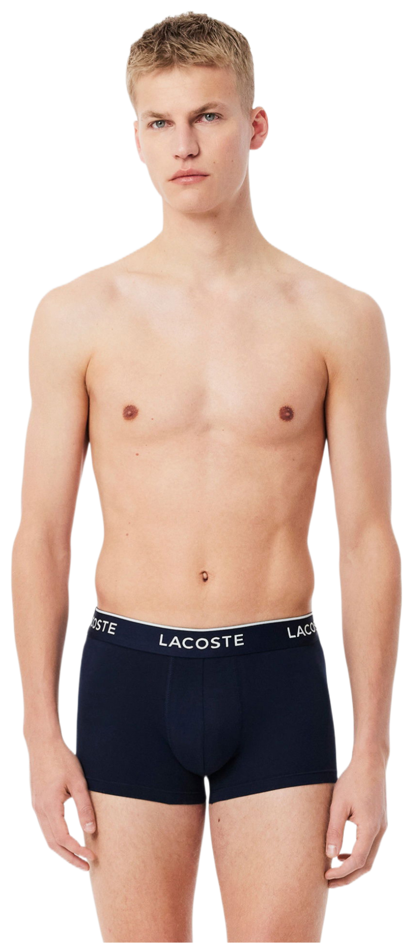 Мужские труси-боксеры Lacoste 5H1297HY0 S 3 шт. синие фото 2