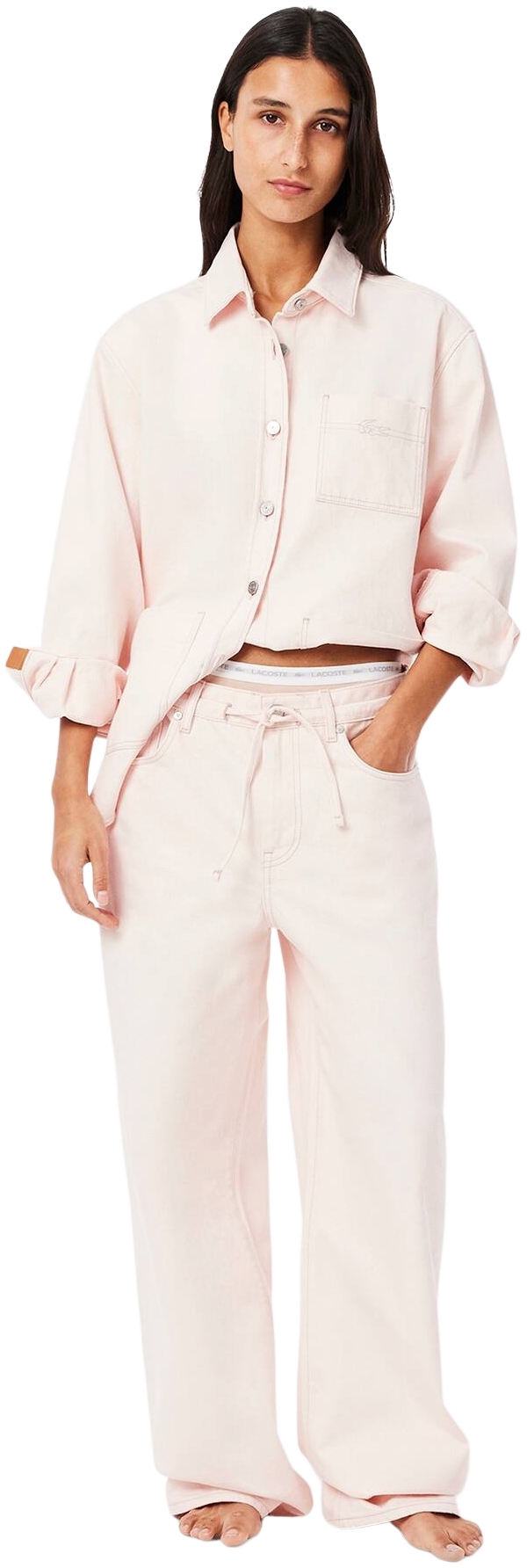 Труси-сліпи жіночі Lacoste 8F1338I87 M 3 шт. бежеві/світло-коричневі/коричневіфото8