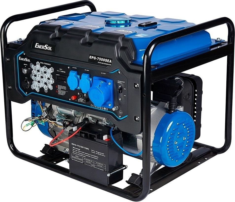 Генератор бензиновый EnerSol 230В 7.5кВт (EPG-7500SEA) фото 
