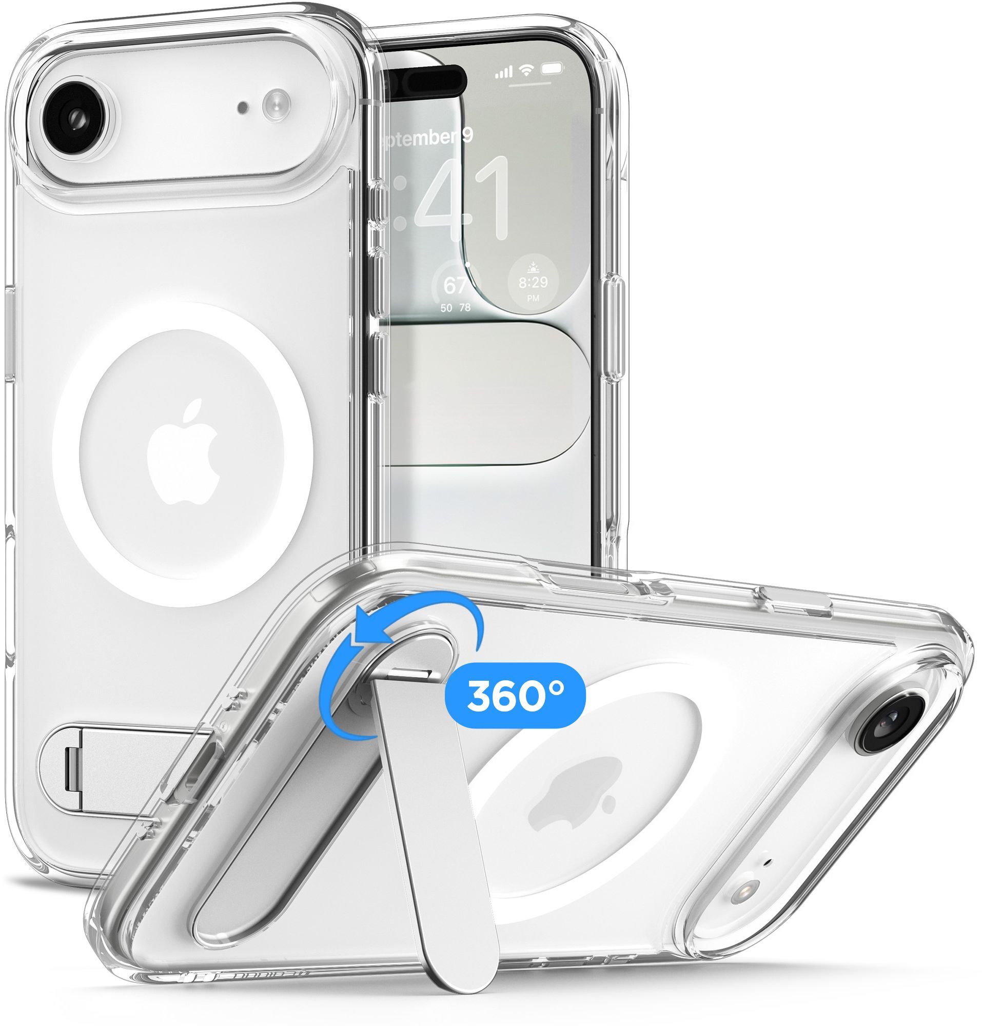 Чехол Spigen для Apple iPhone Air Ultra Hybrid S MagFit, Clear White (ACS09926) фото 15