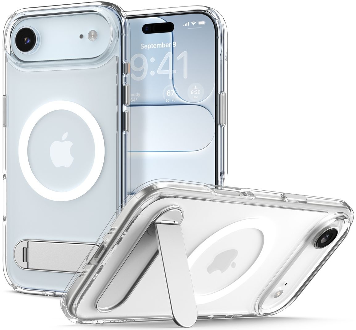 Чехол Spigen для Apple iPhone Air Ultra Hybrid S MagFit, Clear White (ACS09926) фото 14