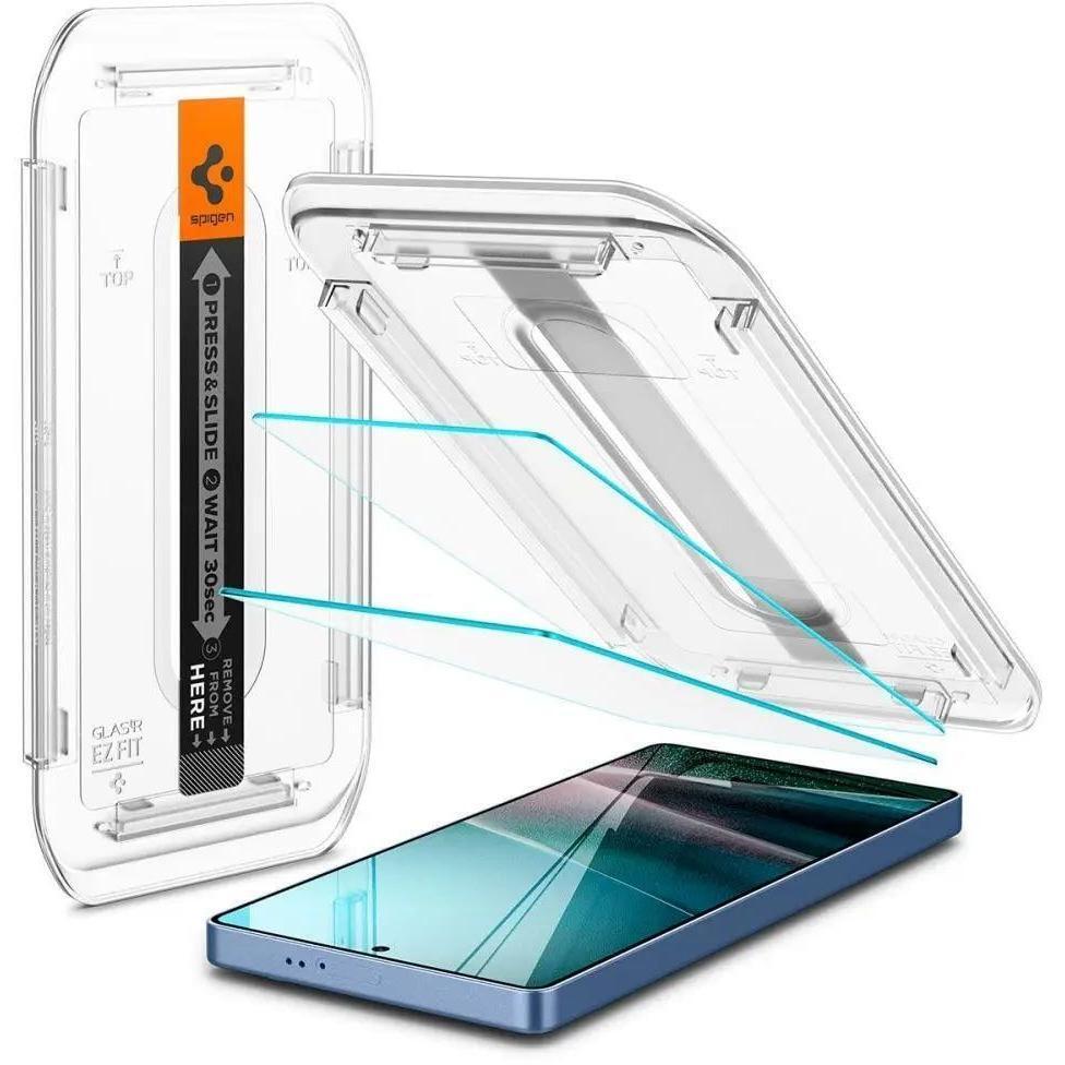 Защитное стекло Spigen для Samsung Galaxy S25 Ultra tR EZ Fit HD, (2 Pack) (AGL09082) фото 2