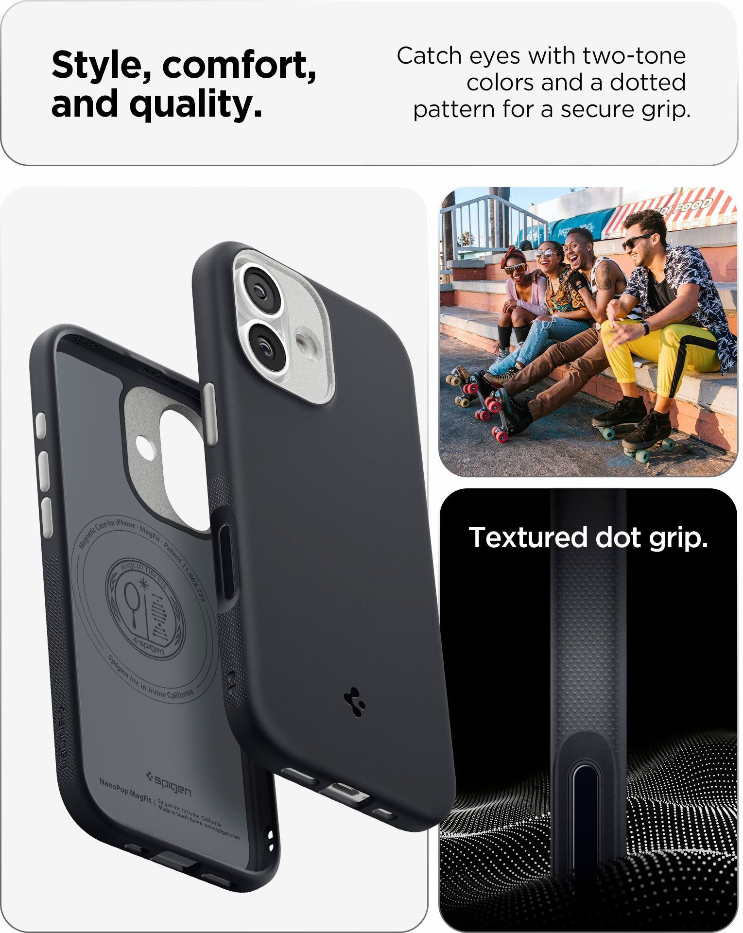 Чохол Spigen для Apple iPhone 17 Nano Pop MagFit, Black Sesame (ACS10366)фото10