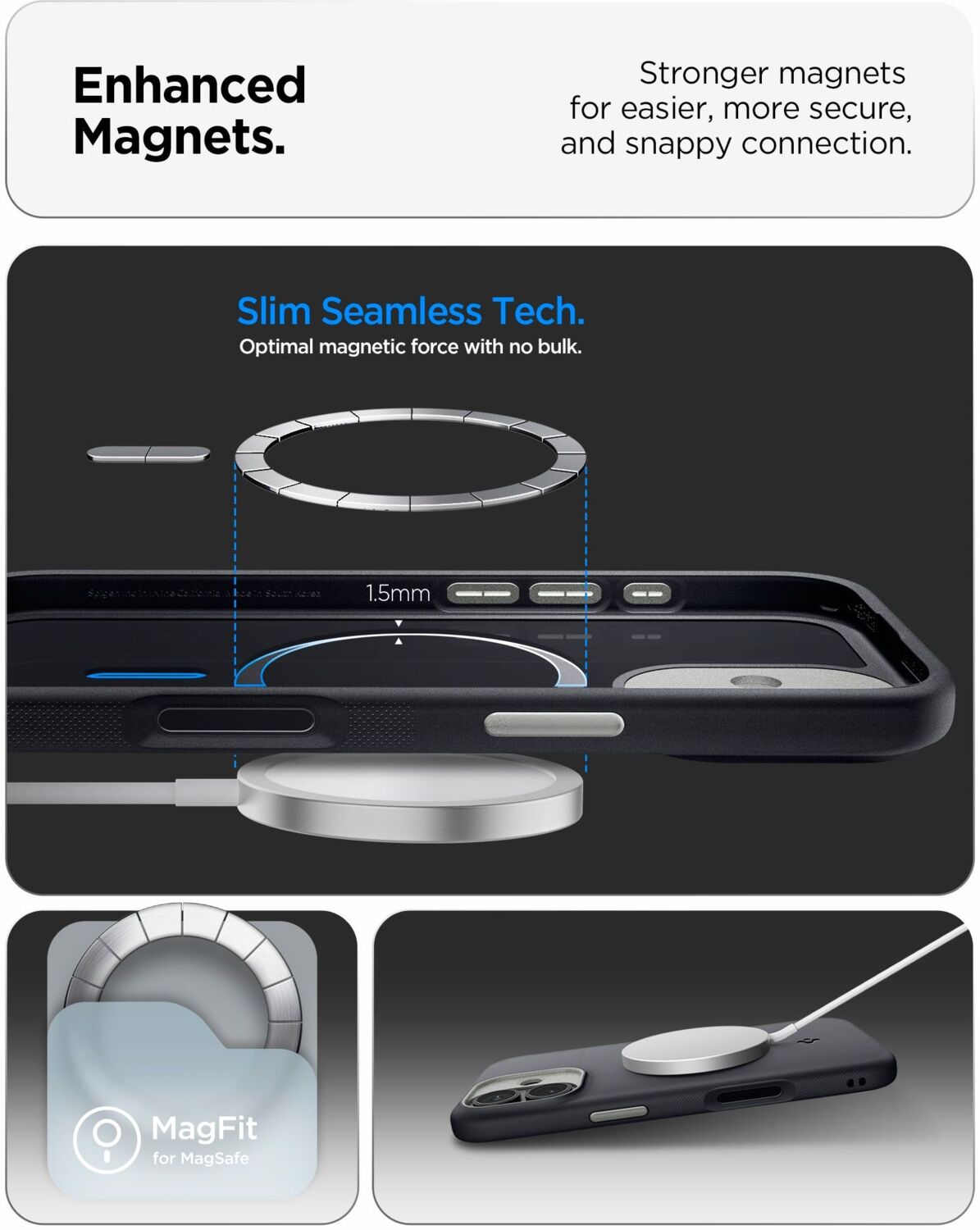 Чохол Spigen для Apple iPhone 17 Nano Pop MagFit, Black Sesame (ACS10366)фото