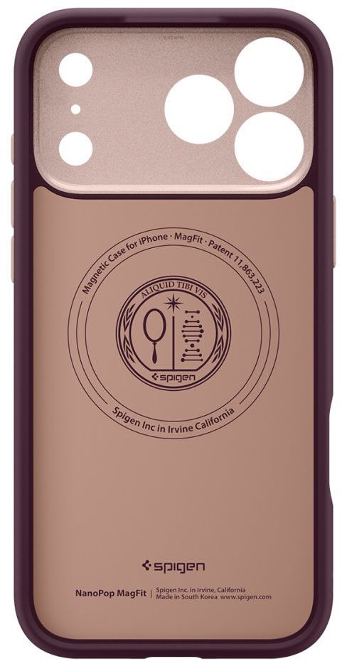 Чехол Spigen для Apple iPhone 17 Pro Max Nano Pop MagFit, Burgundy Bean (ACS10261) фото 6