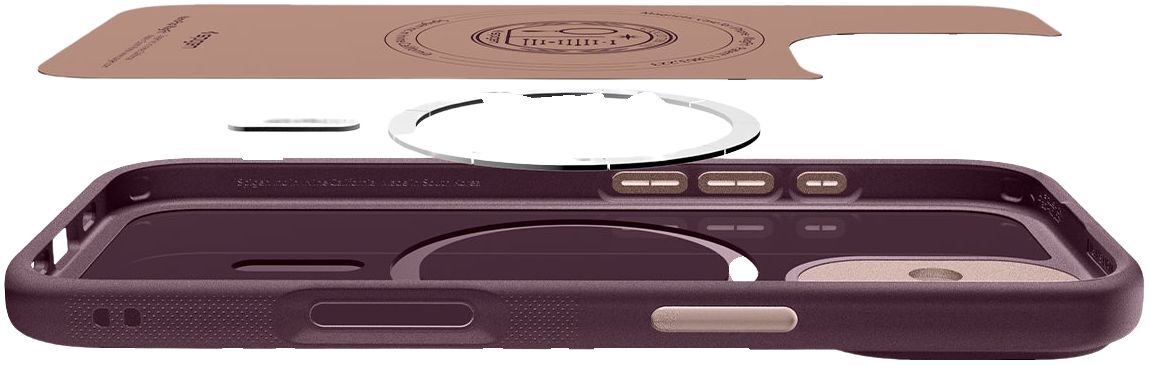 Чехол Spigen для Apple iPhone 17 Nano Pop MagFit, Burgundy Bean (ACS10365) фото 8