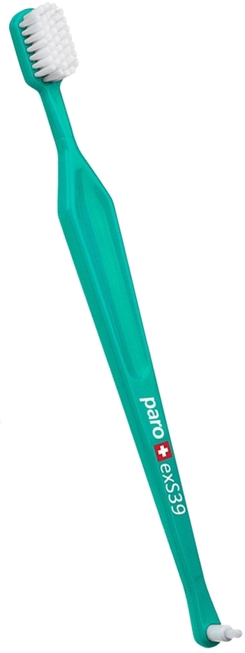 Зубная щетка Paro Toothbrush exS39 монопучковая полиэтиленовая упаковка зеленая фото 2