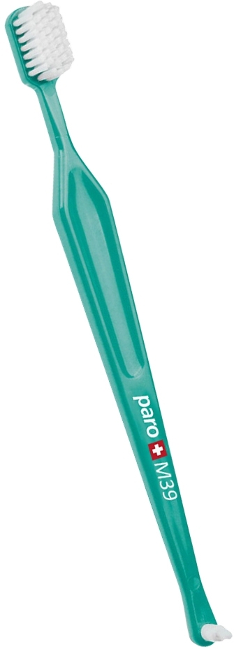 Зубна щітка Paro Toothbrush M39 монопучкова поліетиленова упаковка зеленафото2