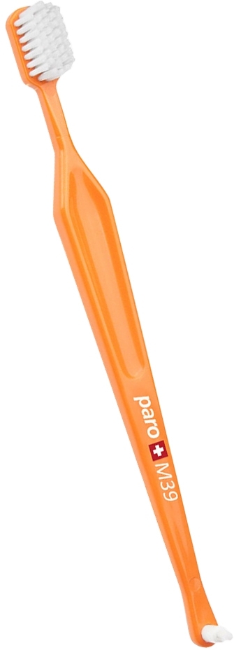 Зубна щітка Paro Toothbrush M39 монопучкова поліетиленова упаковка помаранчевафото2