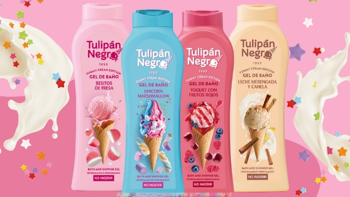 Гель для душа Tulipan Negro Yummy Cream Клубничный поцелуй 650 мл фото 4