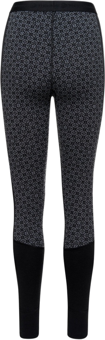 Термоштаны женские Thermowave Merino Snowfall 21FLOW752-972 XS черно/серые фото 2