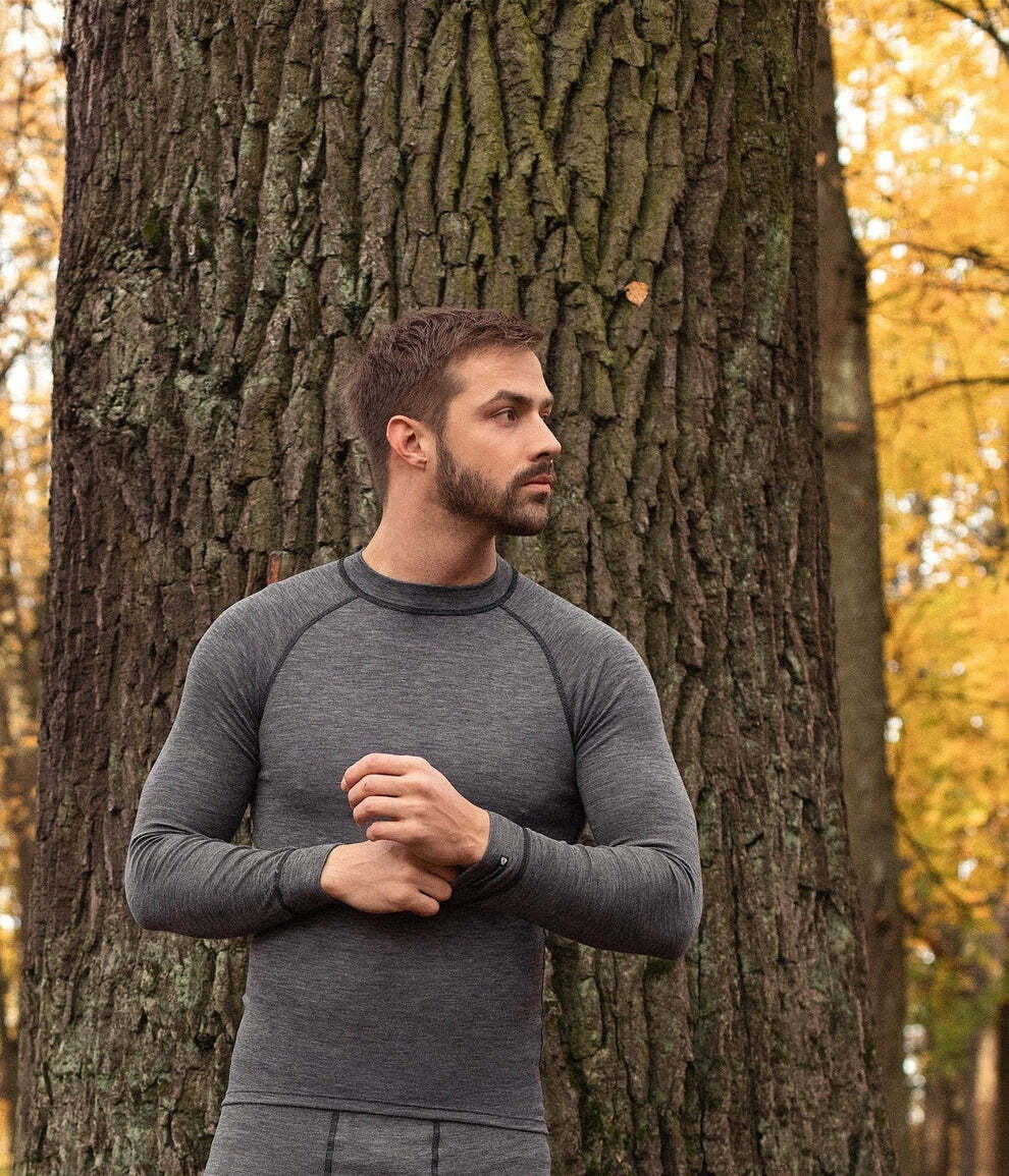 Нательное белье мужское Thermowave Merino Warm Active 12ACTI411-930 S темно-серое фото 5