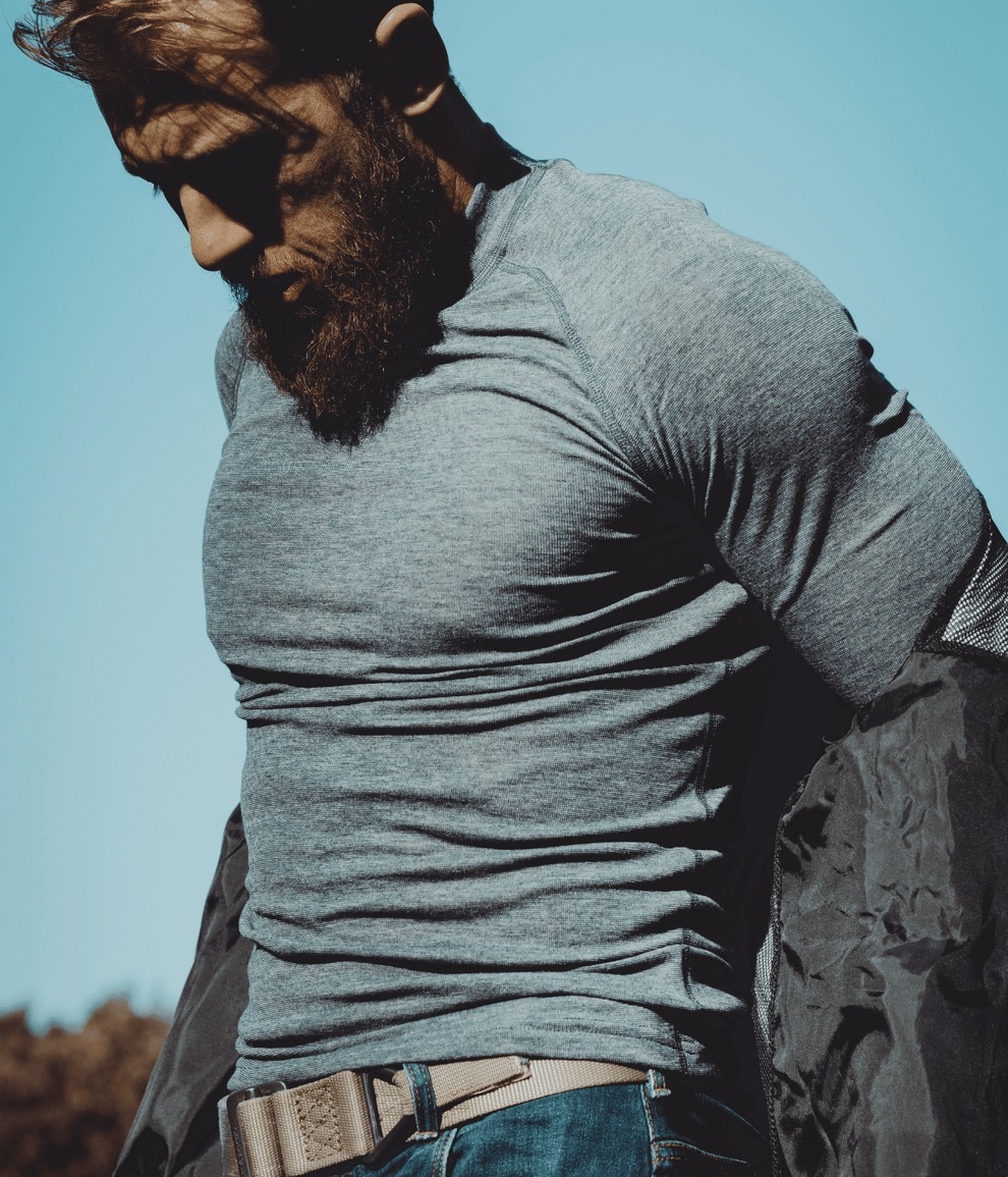 Нательное белье мужское Thermowave Merino Warm Active 12ACTI411-930 S темно-серое фото 4