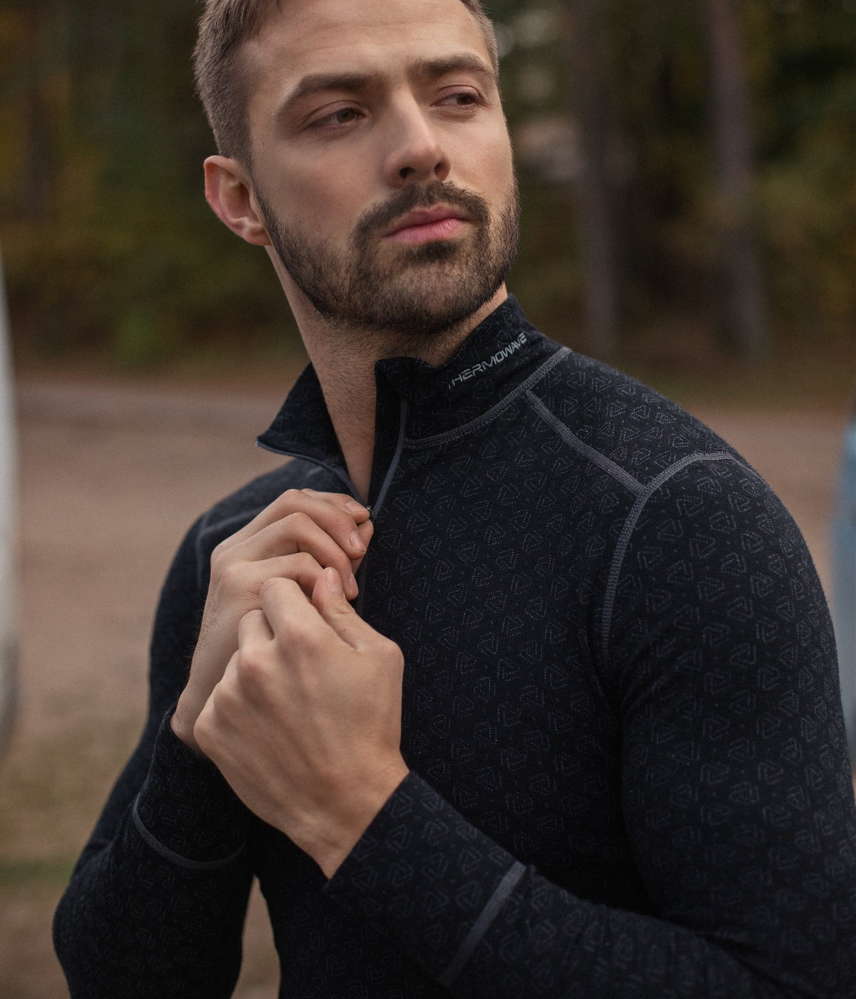Нательное белье мужское Thermowave Merino Xtreme 1/3 Zip 12XTRM441-990 S черные фото 3