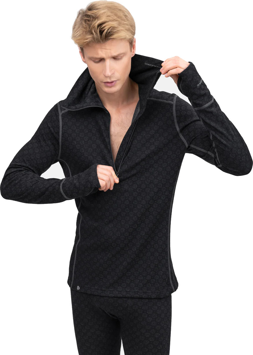 Нательное белье мужское Thermowave Merino Xtreme 12XTRM451-990 S черно/темно-серое фото 3