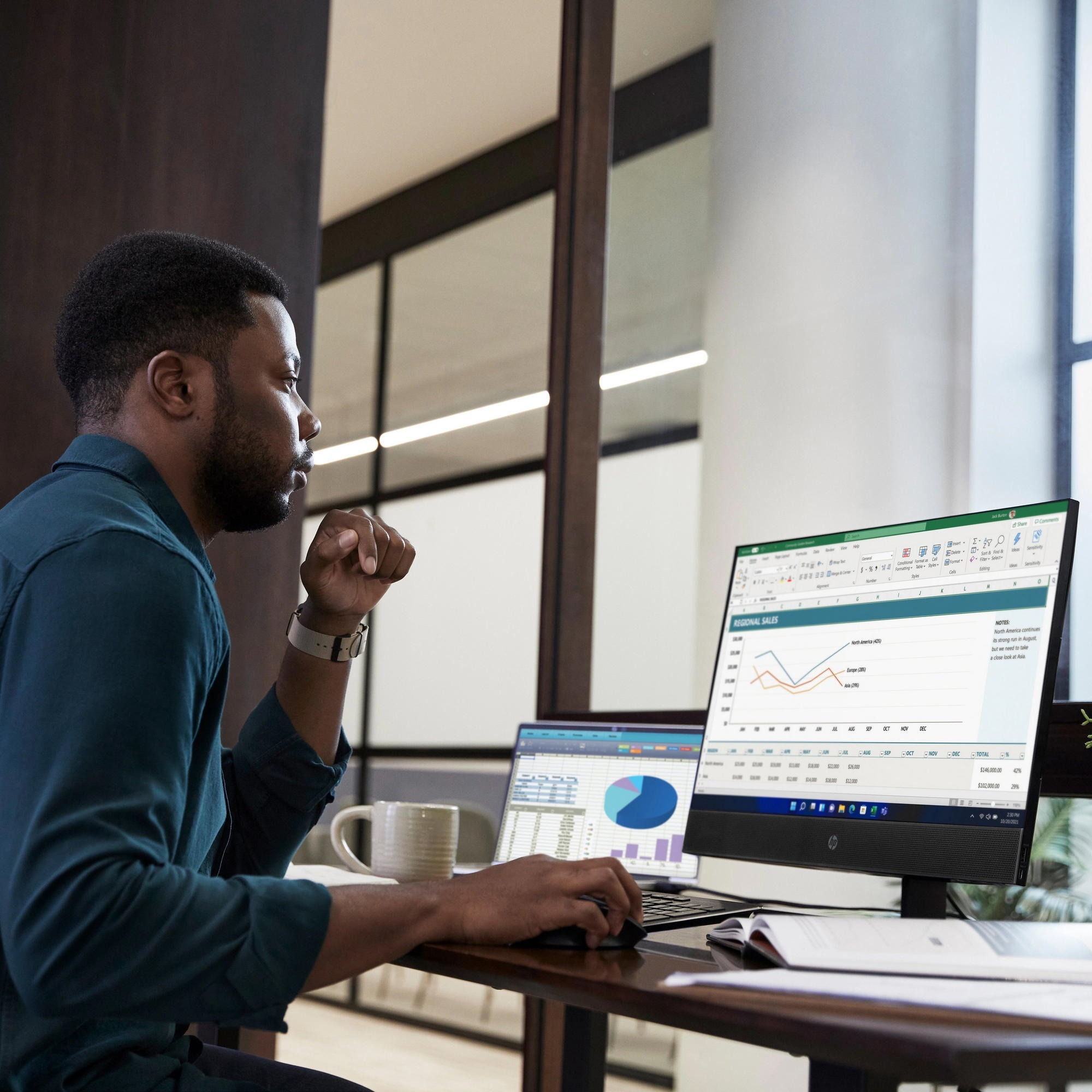 Моноблок 23.8" HP ProOne 440-G9 (A1HP6ES) фото 