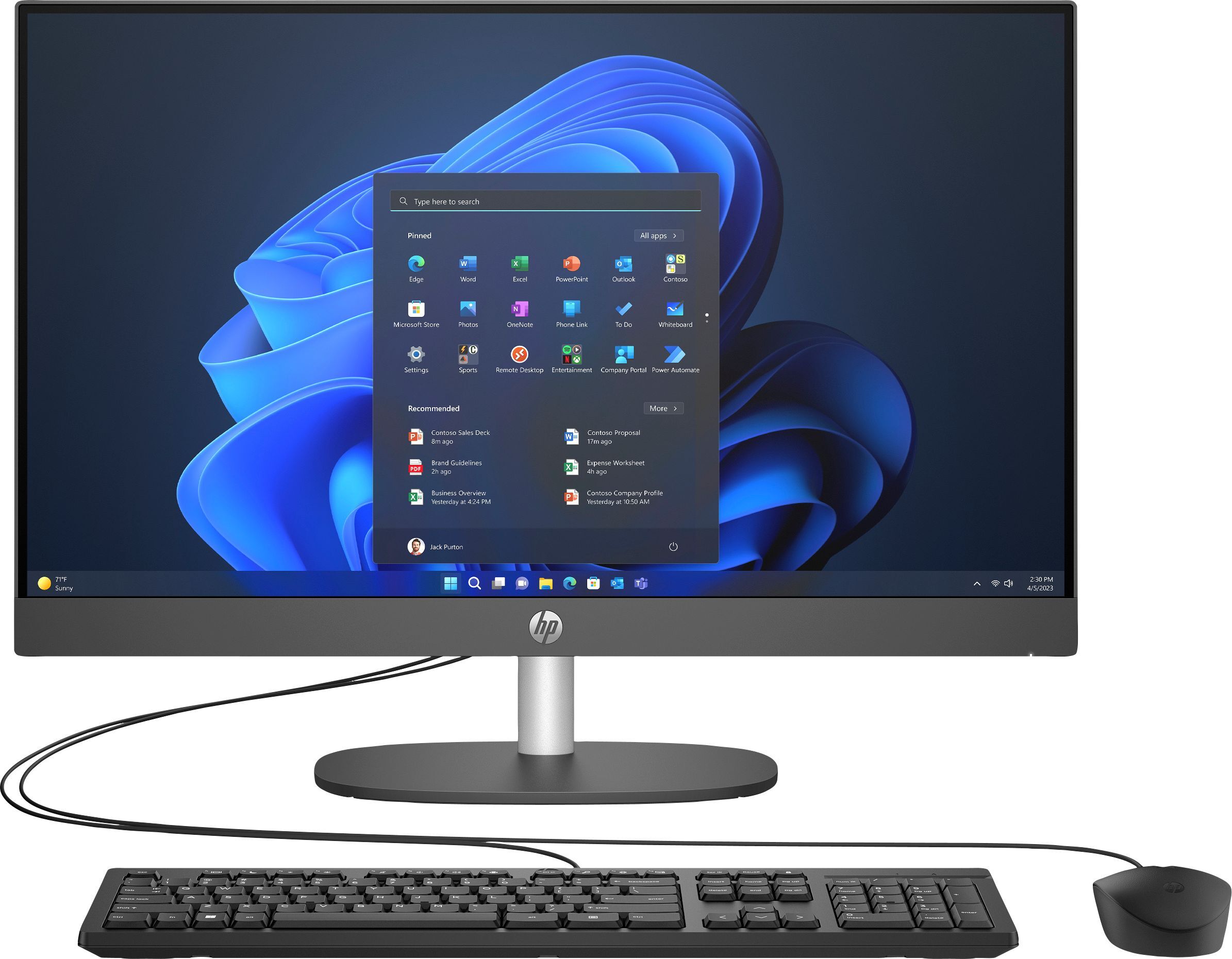 Моноблок 23.8" HP 240-G10 (9M9M1AT) фото 