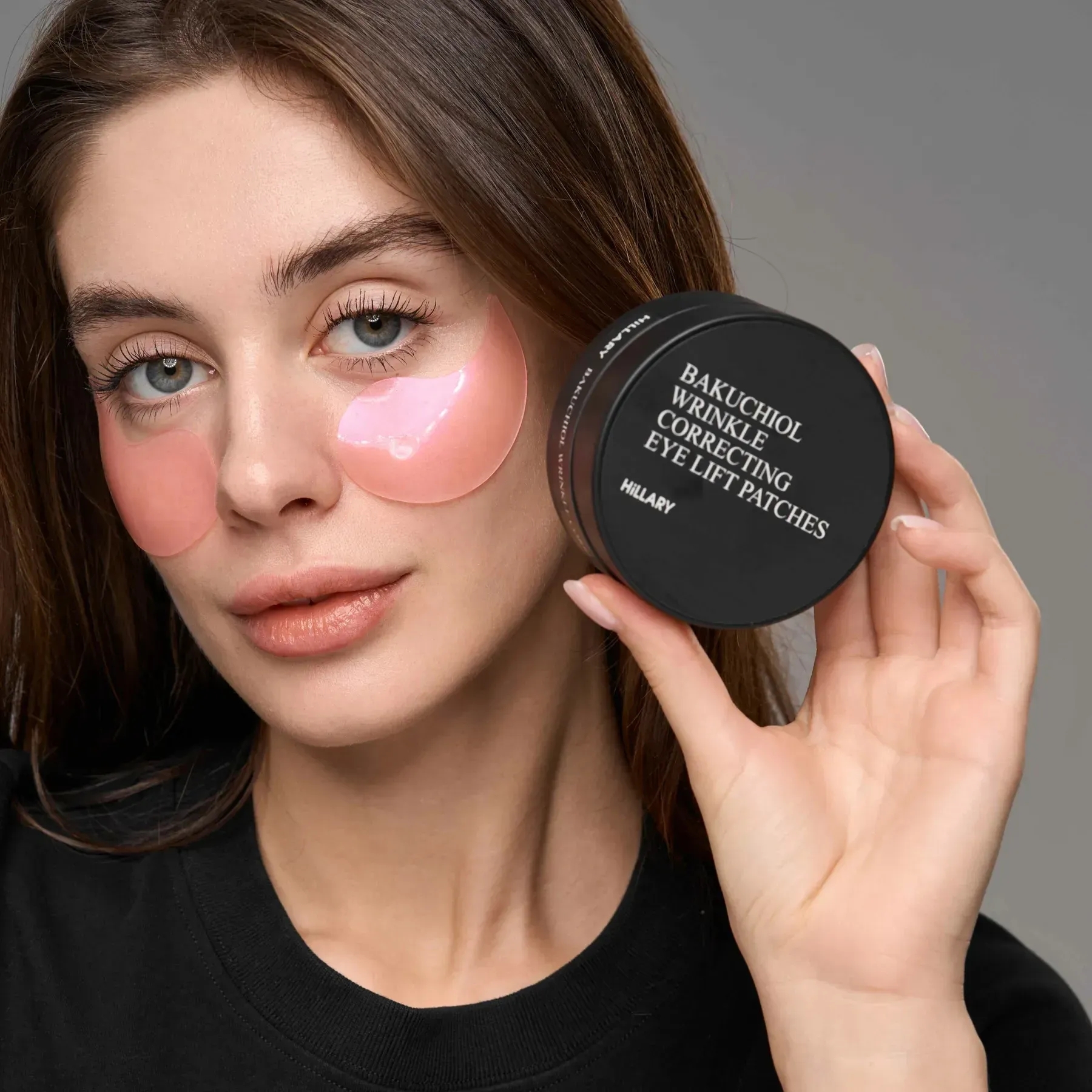 Патчі розгладжувальні Hillary Bacuchiol Wrinkle Correcting &amp; Eye Lift Patche з біо-ретинолом 60 штфото