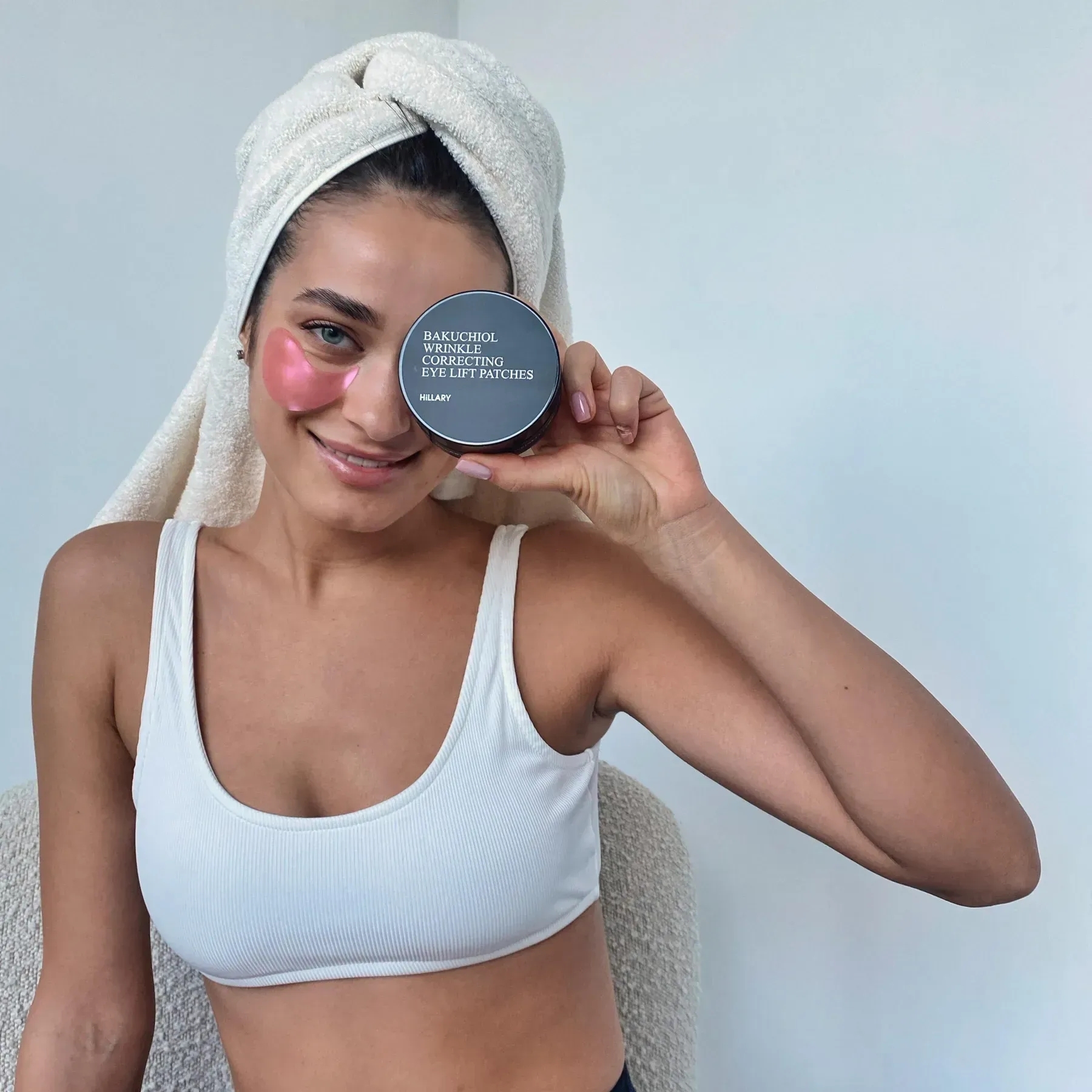 Патчі розгладжувальні Hillary Bacuchiol Wrinkle Correcting &amp; Eye Lift Patche з біо-ретинолом 60 штфото