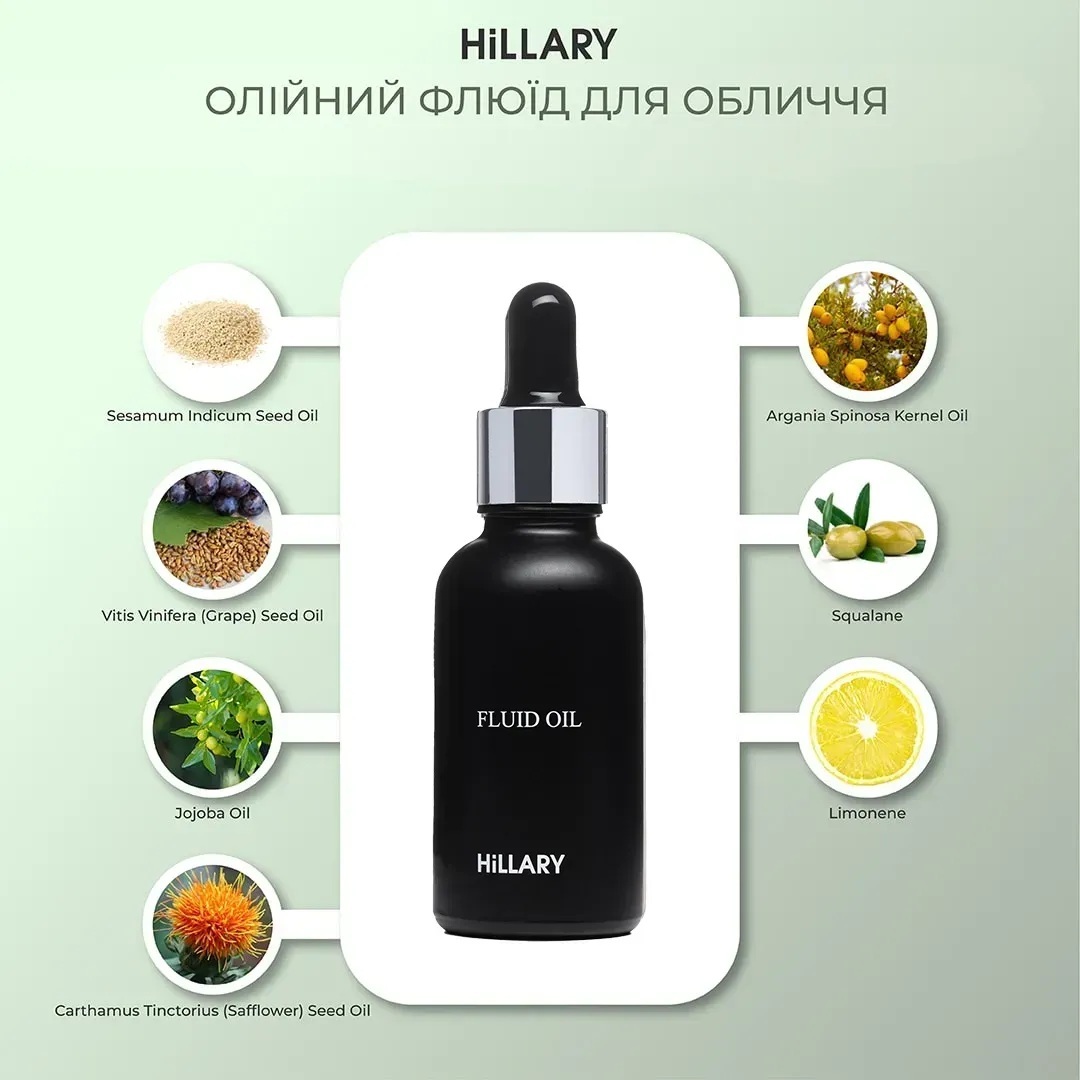 Флюїд для обличчя Hillary Fluid Oil олійний 30 мл фото4